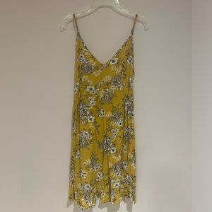 Ardene mini yellow floral dress - XS